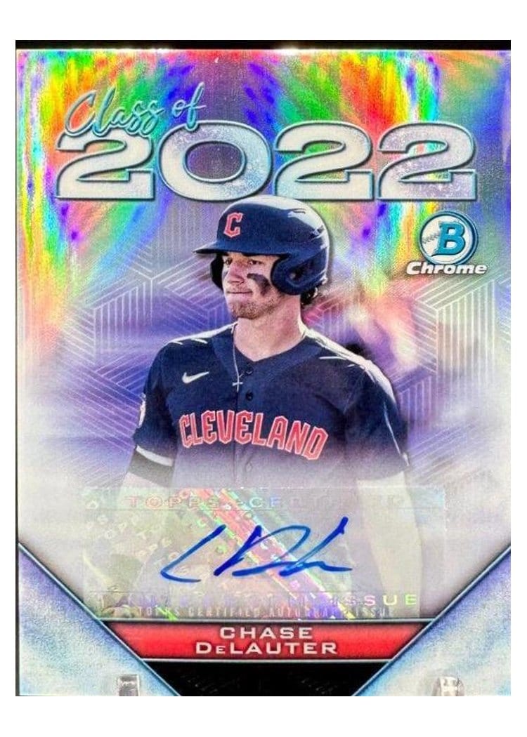 2022 Bowman Draft Class of 2022 Autographs Chase DeLauter #C22A-CD card