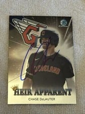 2022 Bowman Draft Heir Apparent Autographs Chase DeLauter #HA-13 card