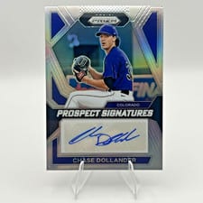 2024 Panini Prizm Prospect Signatures Chase Dollander #PS-CD card