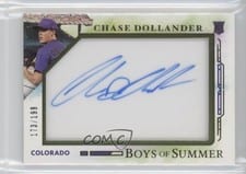 2025 Panini Boys of Summer Jumbo Acetate Signatures Chase Dollander #31 card