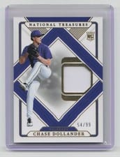 2025 Panini National Treasures Treasured Threads Chase Dollander #34 card