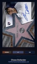 2025 Topps Five Star Silver Signatures Chase Dollander #FSS-CD card