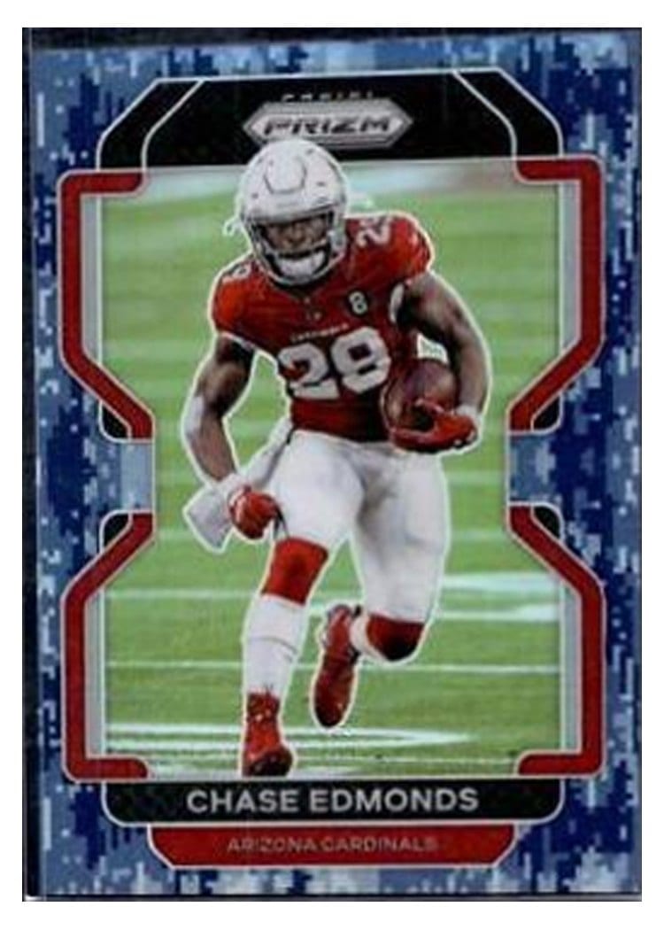 2021 Panini Prizm Base Set Chase Edmonds #77 card
