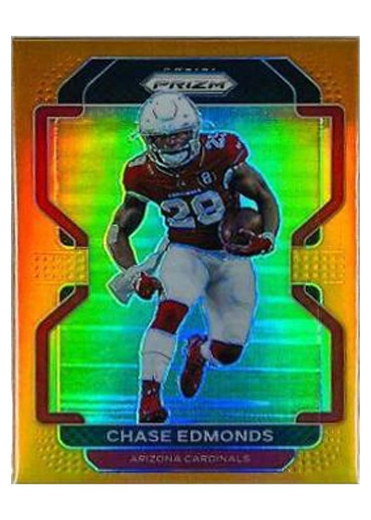 2021 Panini Prizm Base Set Chase Edmonds Orange Prizm #77 card