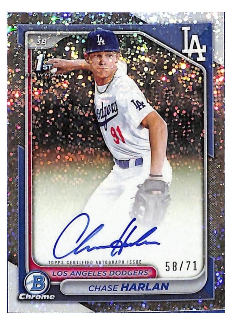2024 Bowman Draft Chrome Prospect Autographs Chase Harlan #CPA-CHA card