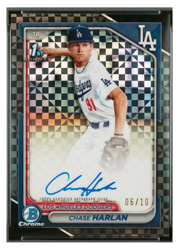 2024 Bowman Draft Chrome Prospect Autographs Chase Harlan #CPA-CHA card