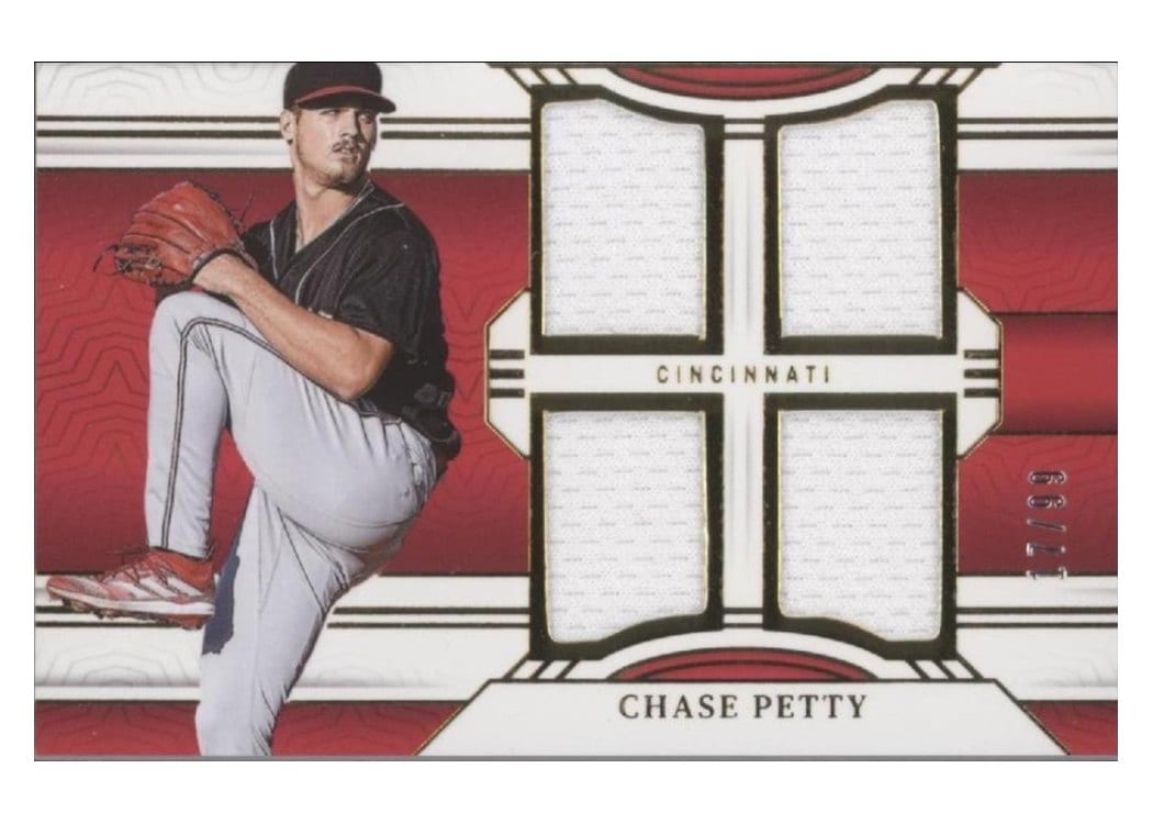 2024 Panini National Treasures Game Gear Swatches Quad Chase Petty #4 card
