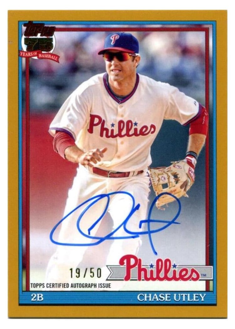 2026 Topps 1991 Topps Autographs Chase Utley #91A-CU card