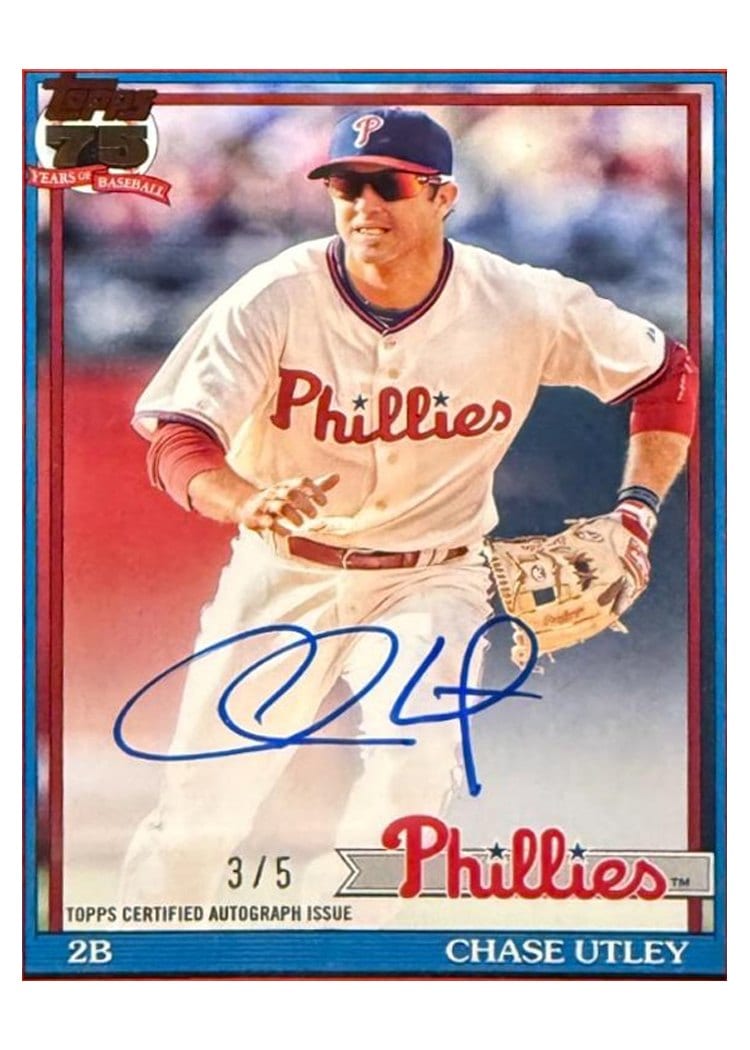 2026 Topps 1991 Topps Autographs Chase Utley #91A-CU card