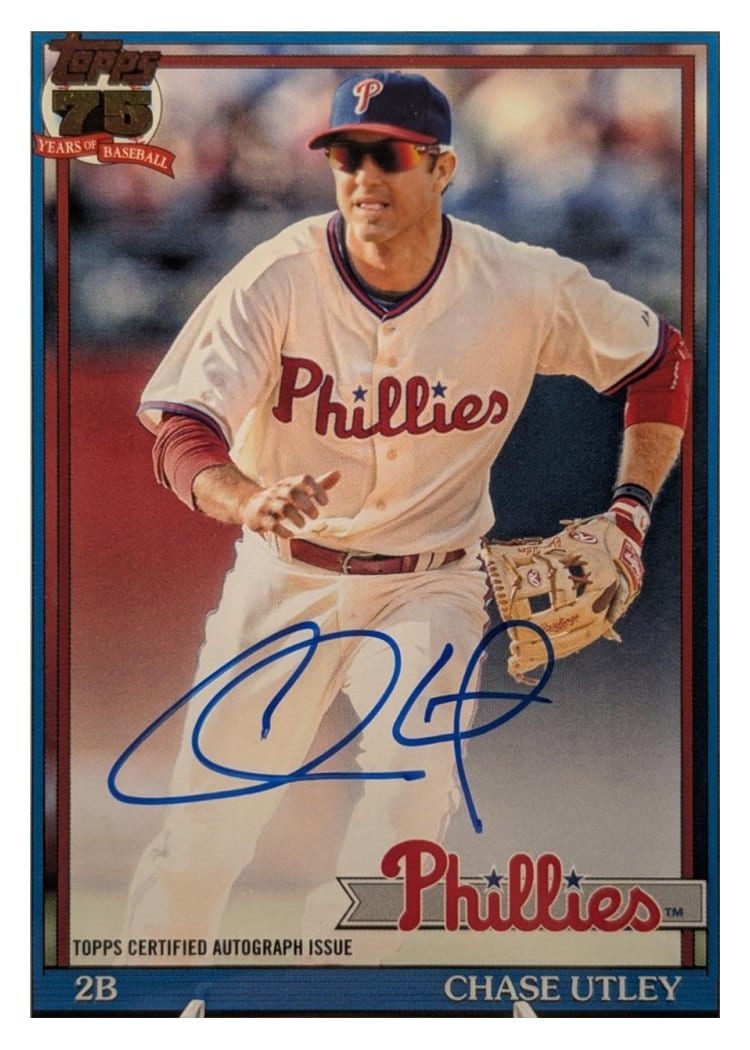 2026 Topps 1991 Topps Autographs Chase Utley #91A-CU card