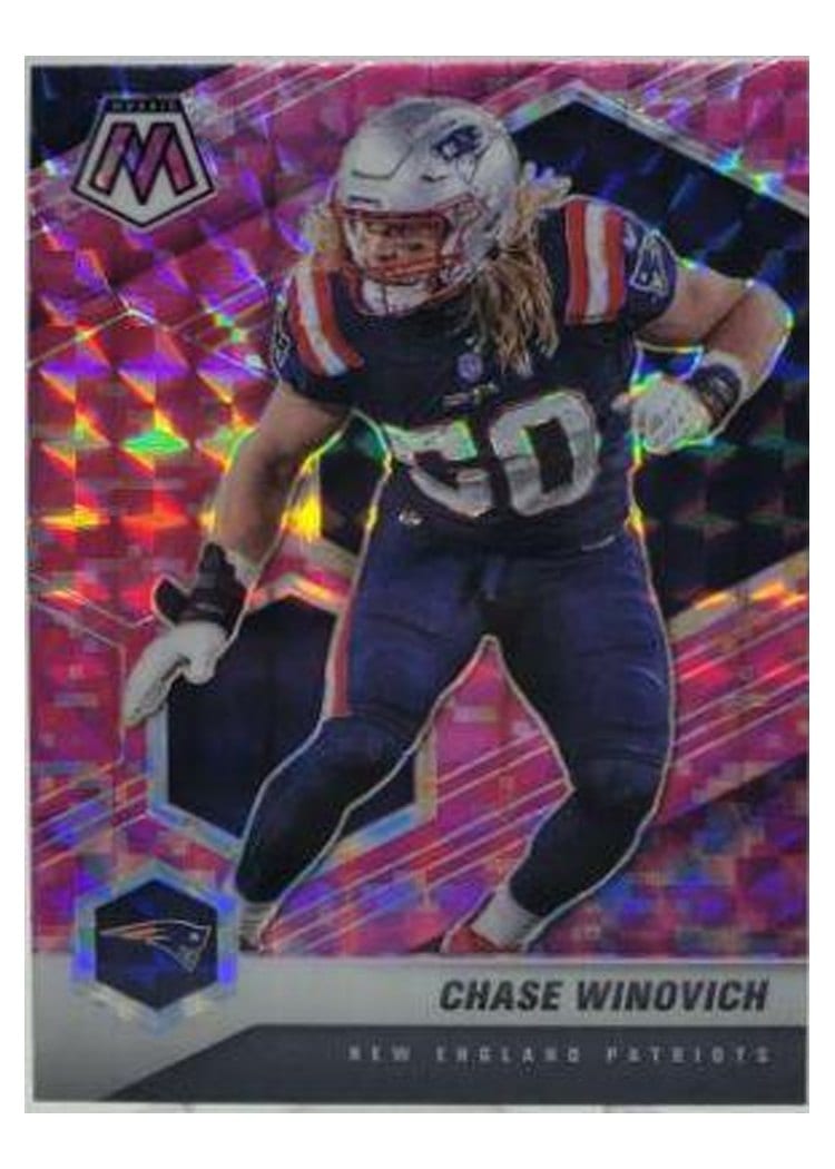 2021 Panini Mosaic Base Set Chase Winovich Camo Pink Mosaic #141 card