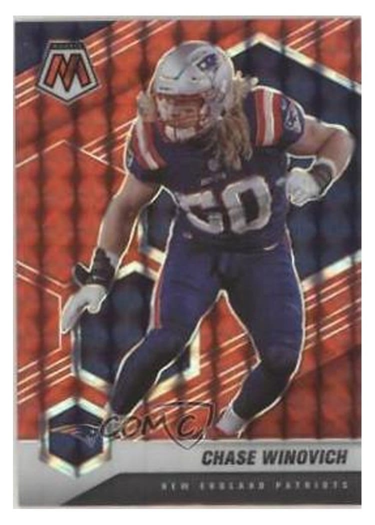 2021 Panini Mosaic Base Set Chase Winovich Camo Red Mosaic #141 card
