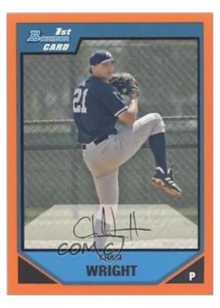 2007 Bowman Prospects Chase Wright #BP36 card