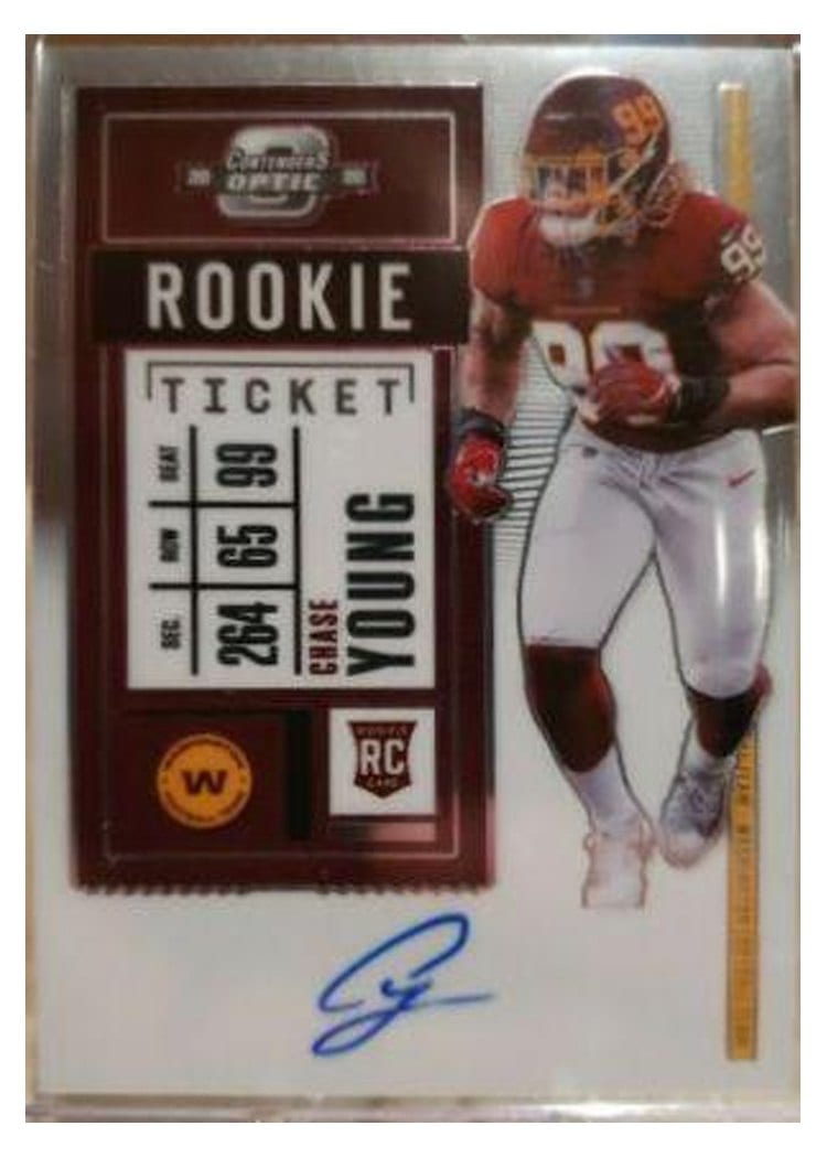 2020 Panini Contenders Optic Base Set Chase Young #102 card