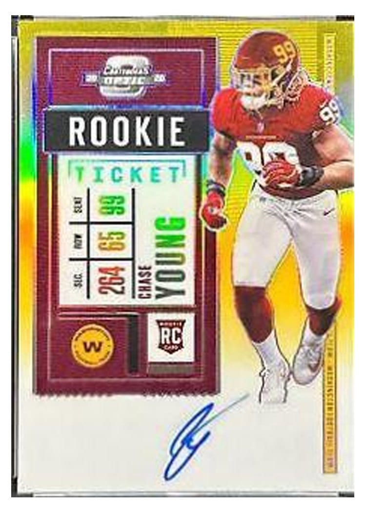 2020 Panini Contenders Optic Base Set Chase Young #102 card