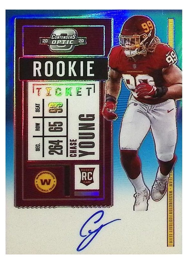 2020 Panini Contenders Optic Base Set Chase Young #102 card