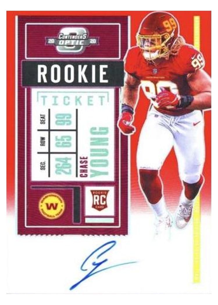 2020 Panini Contenders Optic Base Set Chase Young #102 card