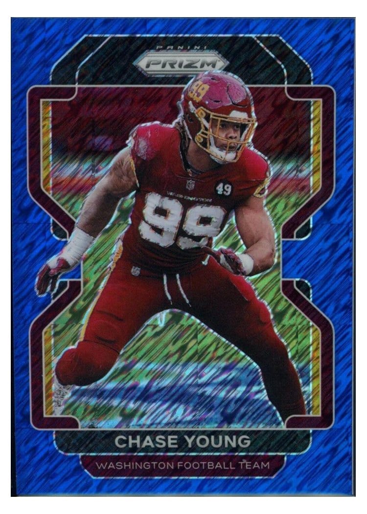 2021 Panini Prizm Base Set Chase Young #213 card