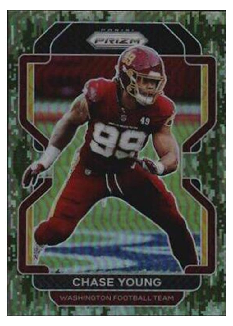 2021 Panini Prizm Base Set Chase Young #213 card