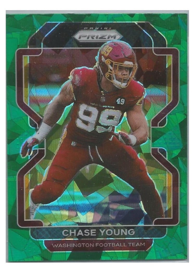 2021 Panini Prizm Base Set Chase Young #213 card