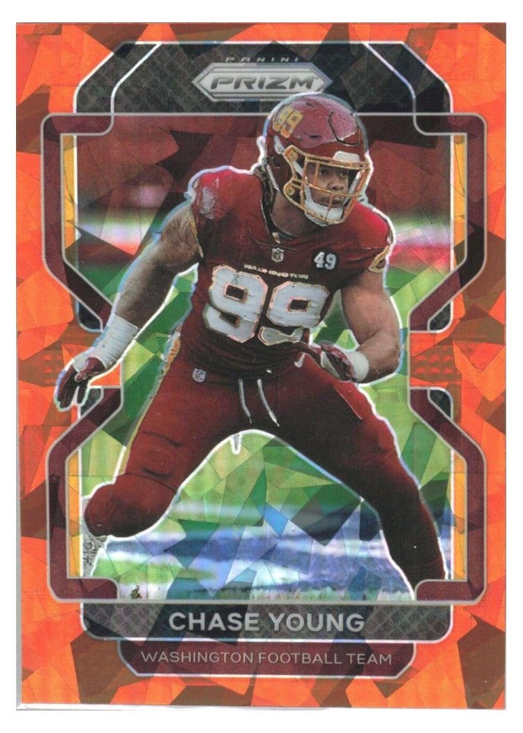 2021 Panini Prizm Base Set Chase Young #213 card