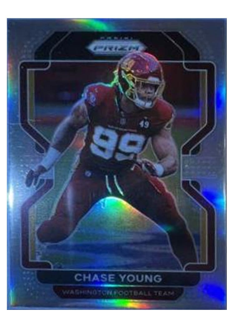 2021 Panini Prizm Base Set Chase Young Silver Prizm #213 card