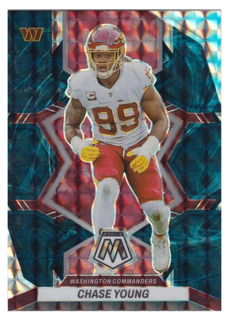 2022 Panini Mosaic Base Set Chase Young #199 card