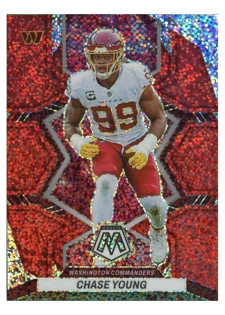 2022 Panini Mosaic Base Set Chase Young #199 card