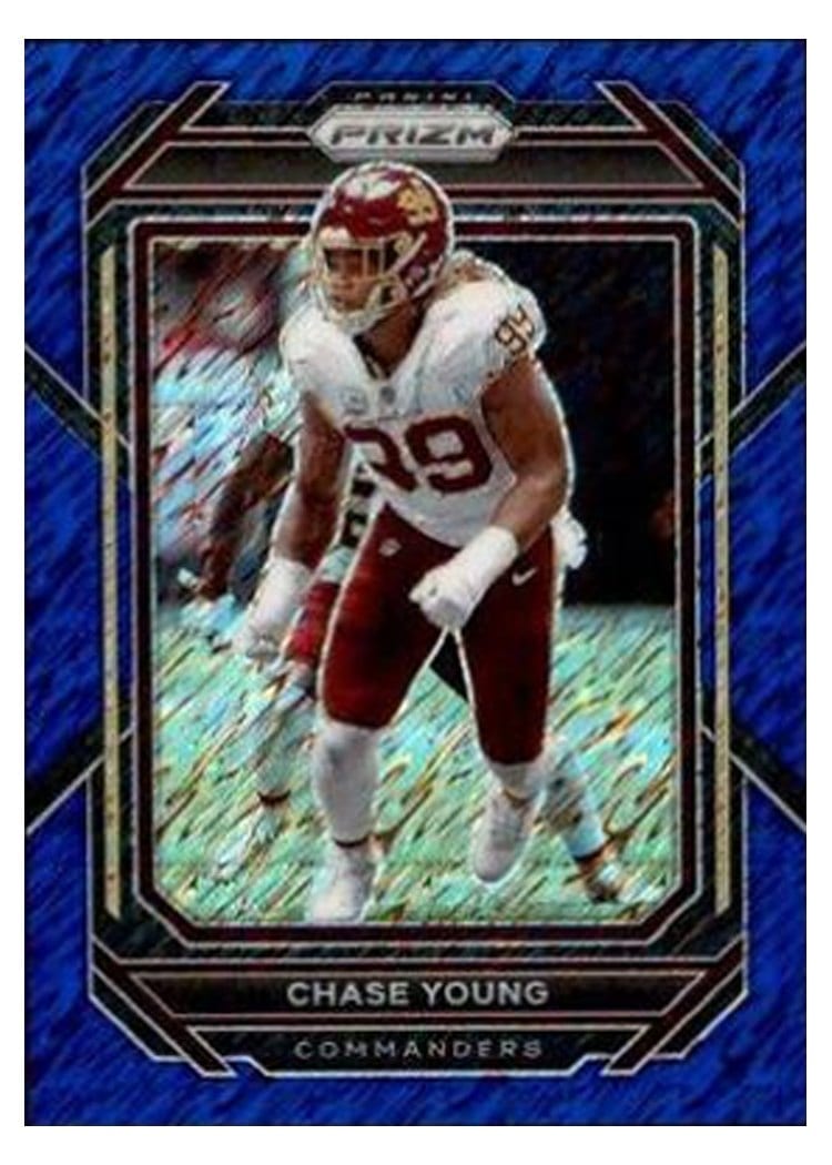 2022 Panini Prizm Base Set Chase Young #298 card