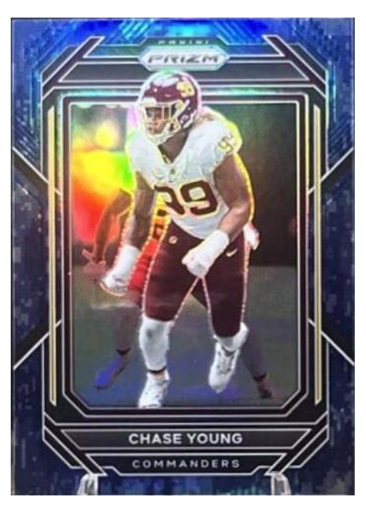 2022 Panini Prizm Base Set Chase Young #298 card