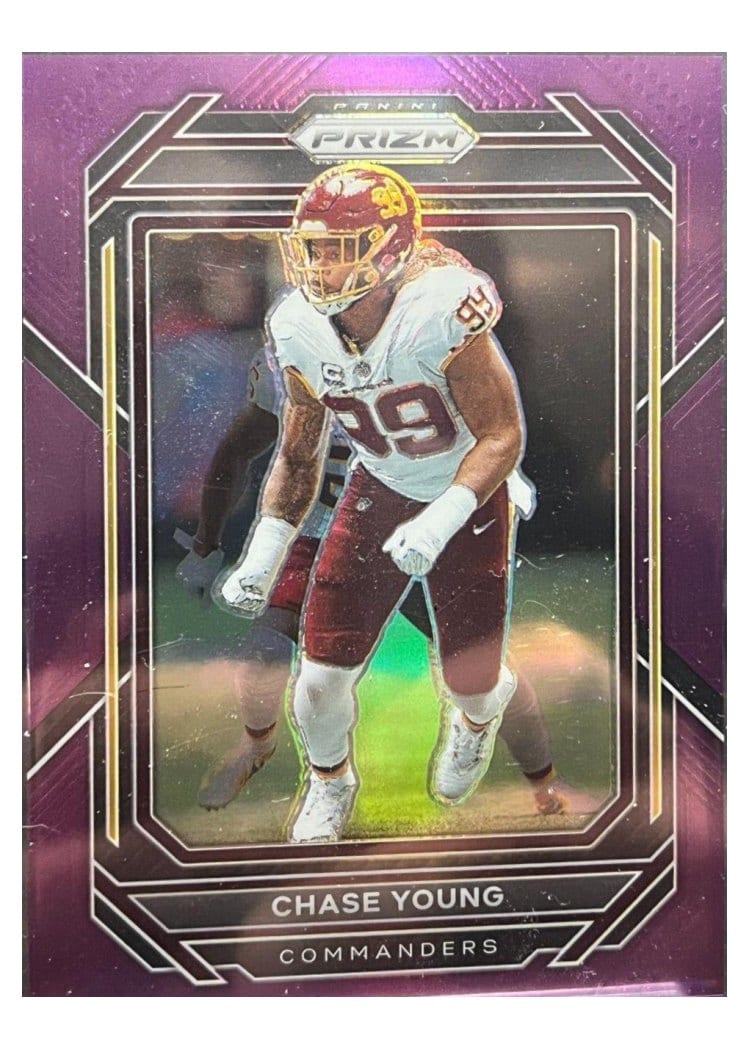 2022 Panini Prizm Base Set Chase Young #298 card