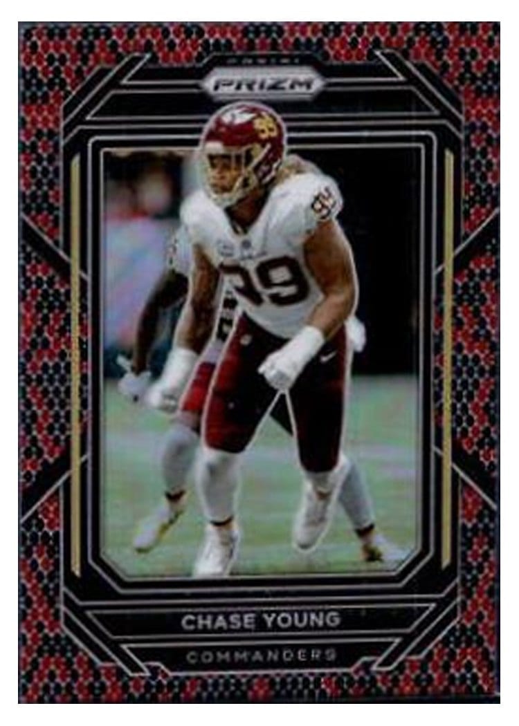 2022 Panini Prizm Base Set Chase Young #298 card