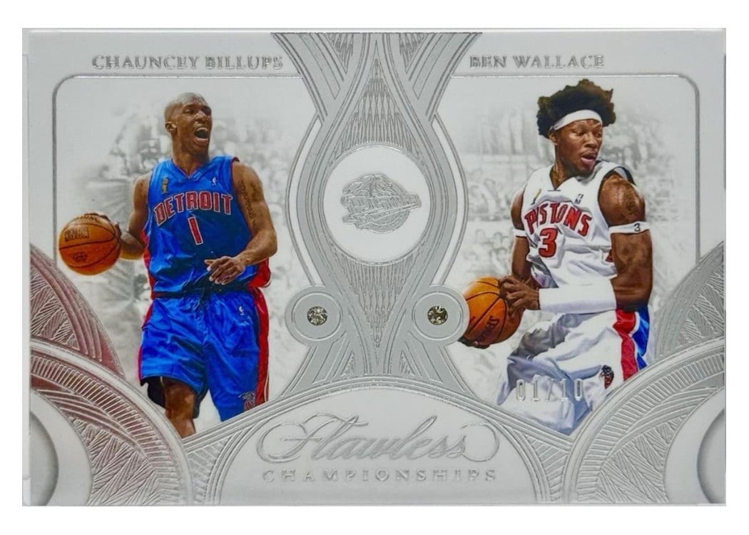 2024-25 Panini Flawless Base Gems Chauncey Billups/Ben Wallace #179 card