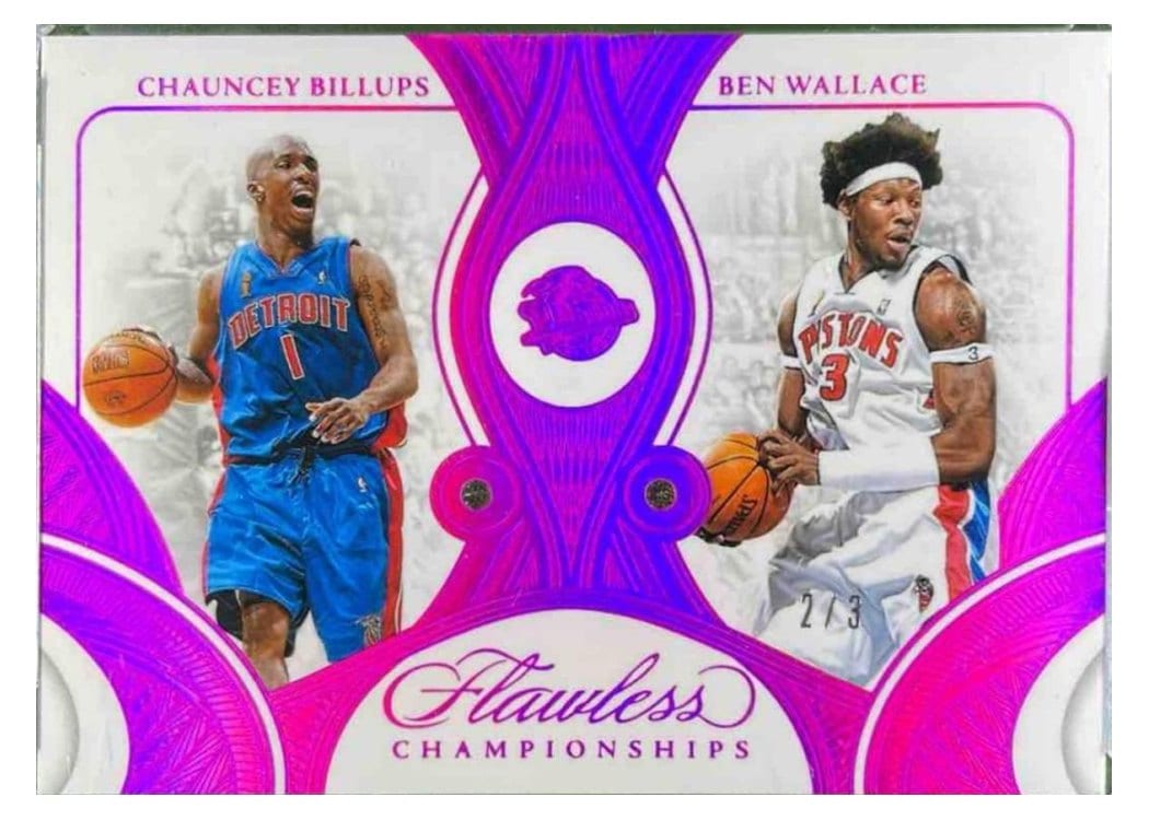 2024-25 Panini Flawless Base Gems Chauncey Billups/Ben Wallace #179 card