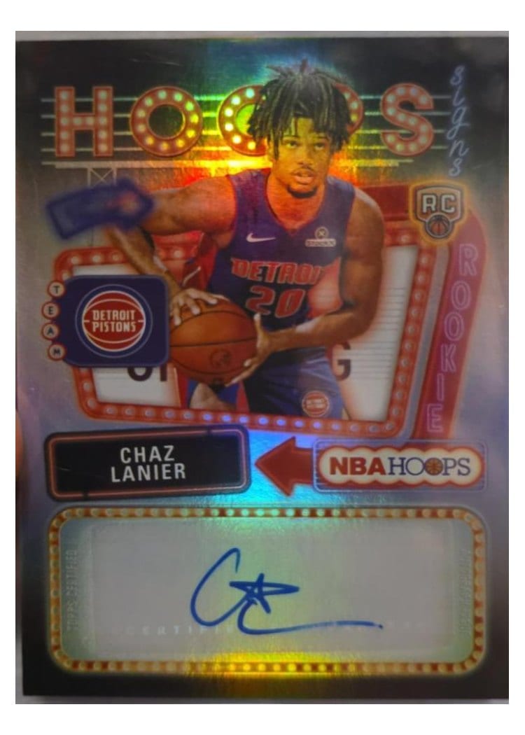 2025-26 NBA Hoops Hoops Rookie First Signs Chaz Lanier #HFS-CL card