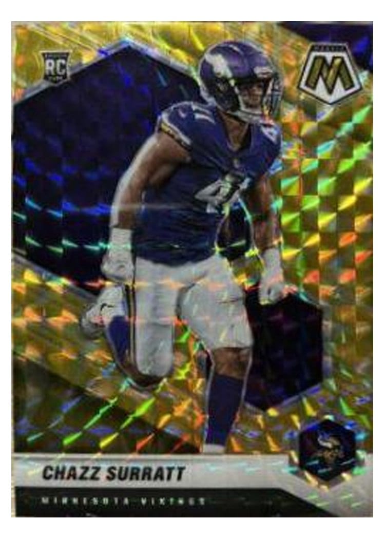2021 Panini Mosaic Base Set Chazz Surratt Reactive Yellow Mosaic #368 card