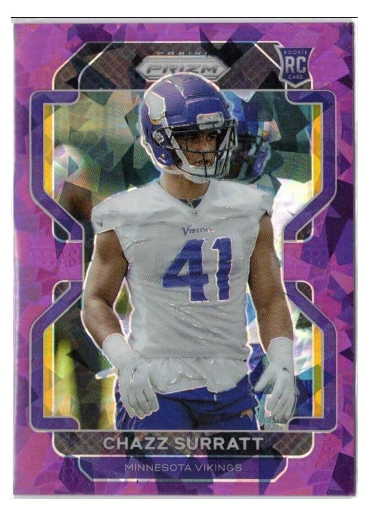 2021 Panini Prizm Base Set Chazz Surratt Purple Ice Prizm #419 card