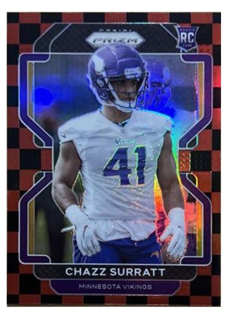 2021 Panini Prizm Base Set Chazz Surratt Red Prizm #419 card