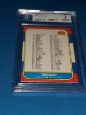 1986 Fleer Checklist #132 card