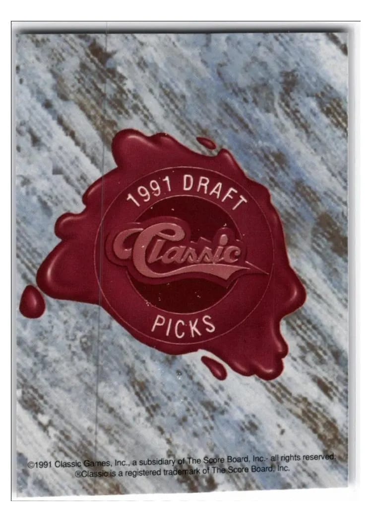 1991 Classic Draft Picks Checklist #228 card