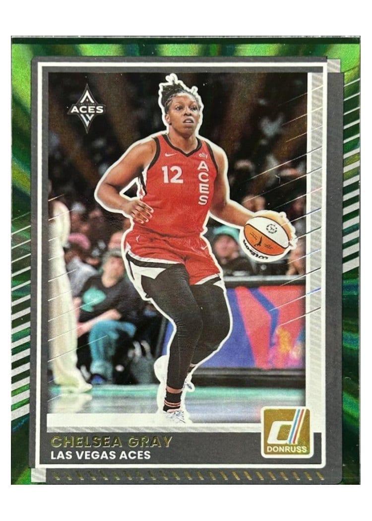 2025-26 Donruss WNBA Base Set Chelsea Gray Green Laser #38 card