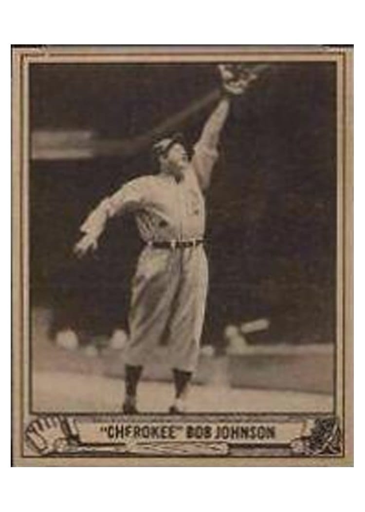 1940 Play Ball Cherokee B. Johnson #25 card