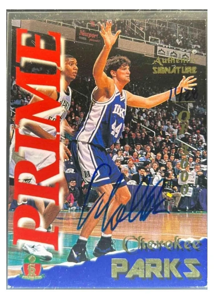 1995 Signature Rookies Fame and Fortune Cherokee Parks #28 card