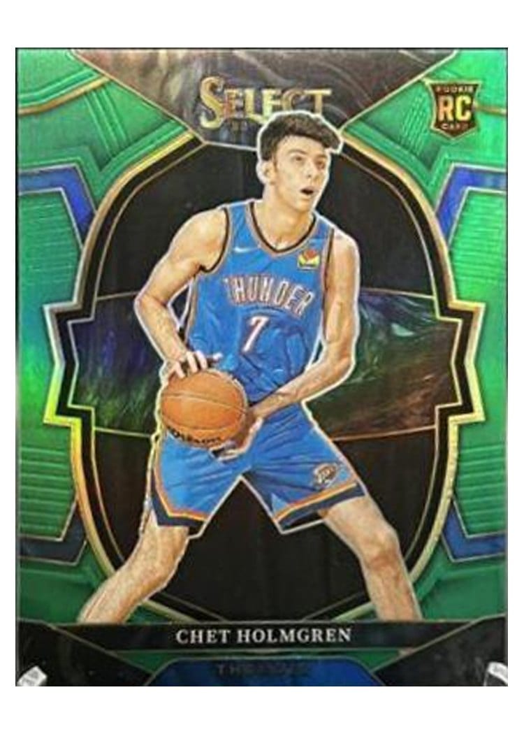 2022 Panini Select Chet Holmgren Green Prizm #296 card
