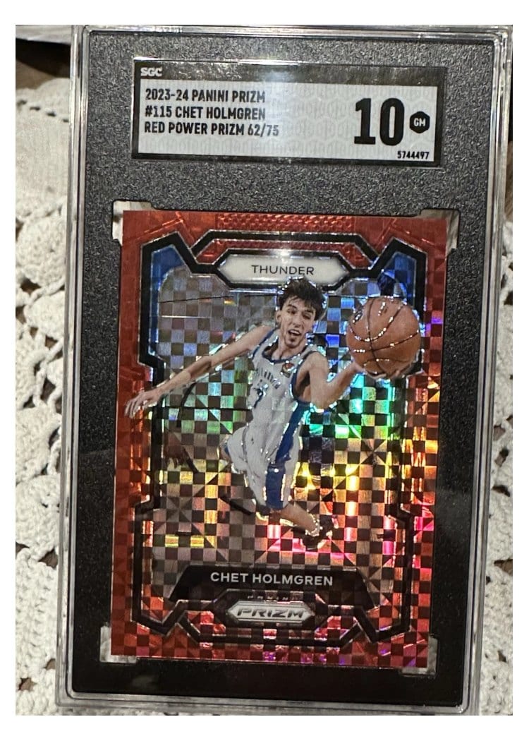 2023-24 Panini Prizm Base Set Chet Holmgren #115 card
