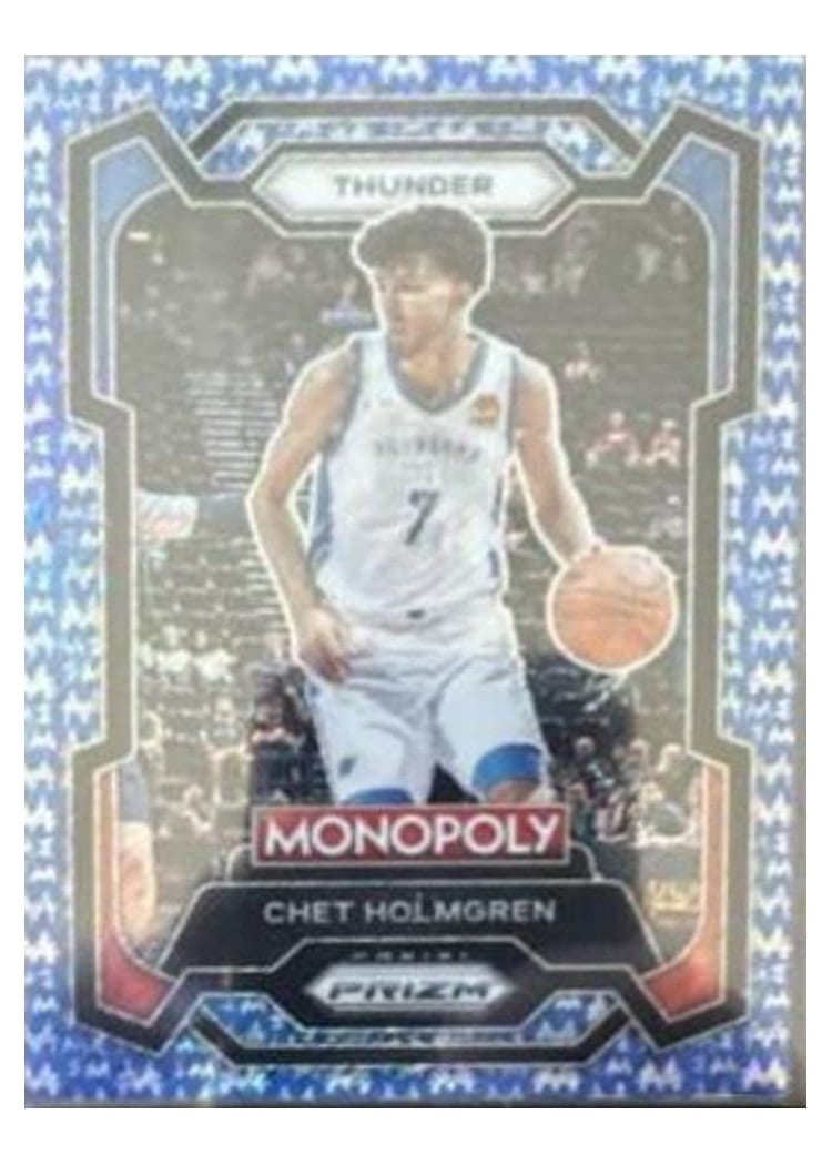 2023-24 Panini Prizm Monopoly Base Set Chet Holmgren #62 card