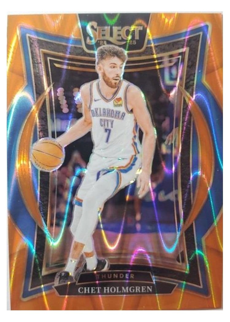2024 Panini Select Chet Holmgren Orange Tectonic Prizm #1 card
