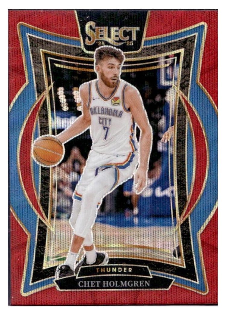 2024 Panini Select Chet Holmgren Red Wave Prizm #1 card