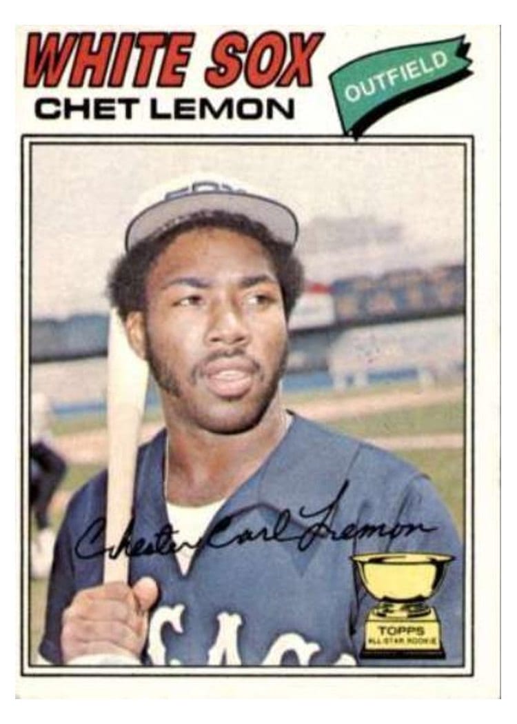 1977 Topps Chet Lemon #58 card