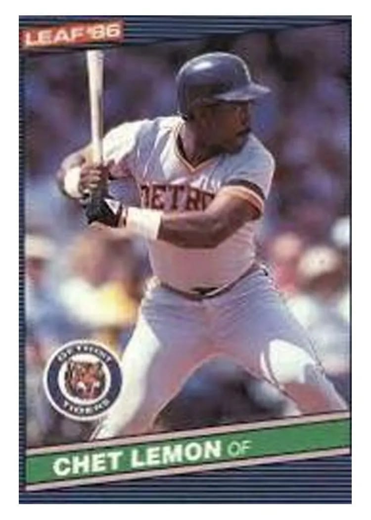 1986 Leaf Chet Lemon #85 card